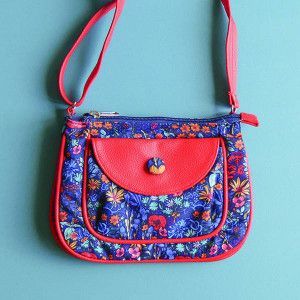 Small handbag Botanic blue