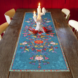 Chemin de table Tyko bleu