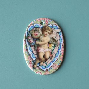 Small Ex Voto ceramic Cherub