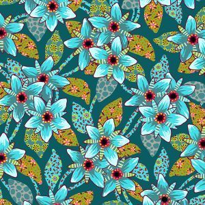 Cotton Caribes blue 