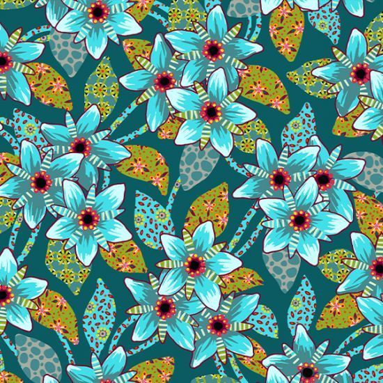 Coton Caraïbes bleu