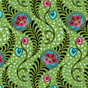 Cotton Orchidées green