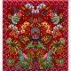 Panneau velours Insectopia Ocre rouge
