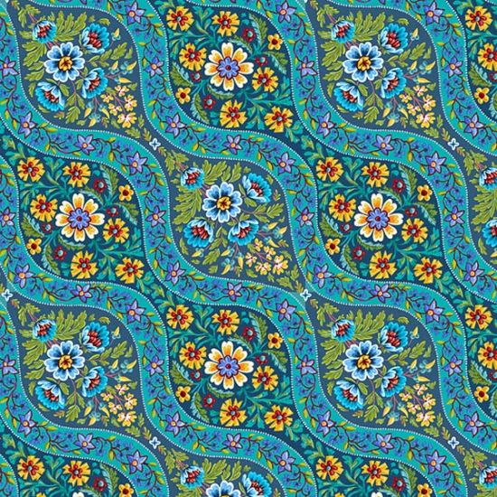 Organic Cotton Alcazar blue