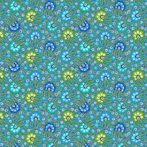 Coton Bio Malaga bleu
