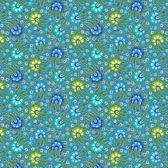 Coton Bio Malaga bleu