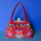 Sewing Kit: Clic-Clac Bag Parakeets red