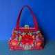 Sewing Kit: Clic-Clac Bag Parakeets red