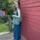 Sewing kit Trapeze bag : Alcazar blue