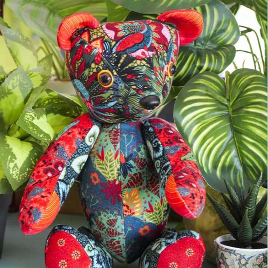 Sewing kit Teddy bear Tropicalism