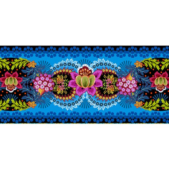 Velvet border Arches black