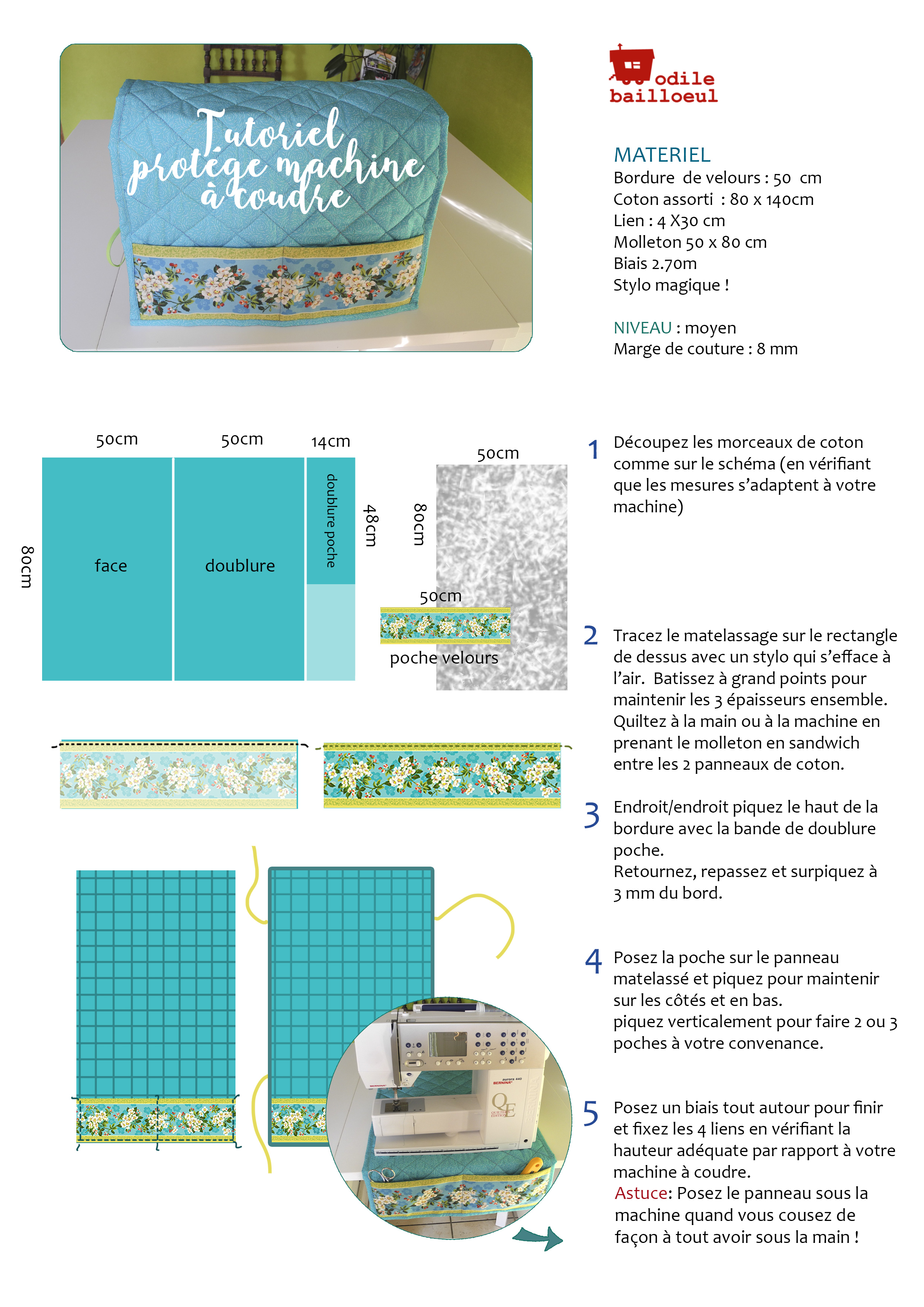 Transport Machine Patron Gratuit Pour Housse Machine Ã Coudre